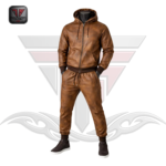 MEN'S ATHLETIC LEATHER TRACKSUIT