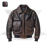 WOMEN'S AVIATOR LEATHER JACKET