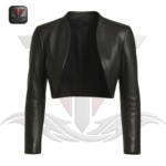 WOMEN'S CROPPED LEATHER JACKET