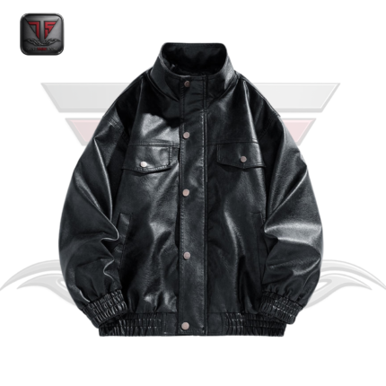 MEN'S OVERSIZED LEATHER JACKET