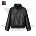 WOMEN'S OVERSIZED LEATHER JACKET