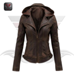 WOMEN'S SLIM FIT LEATHER JACKET