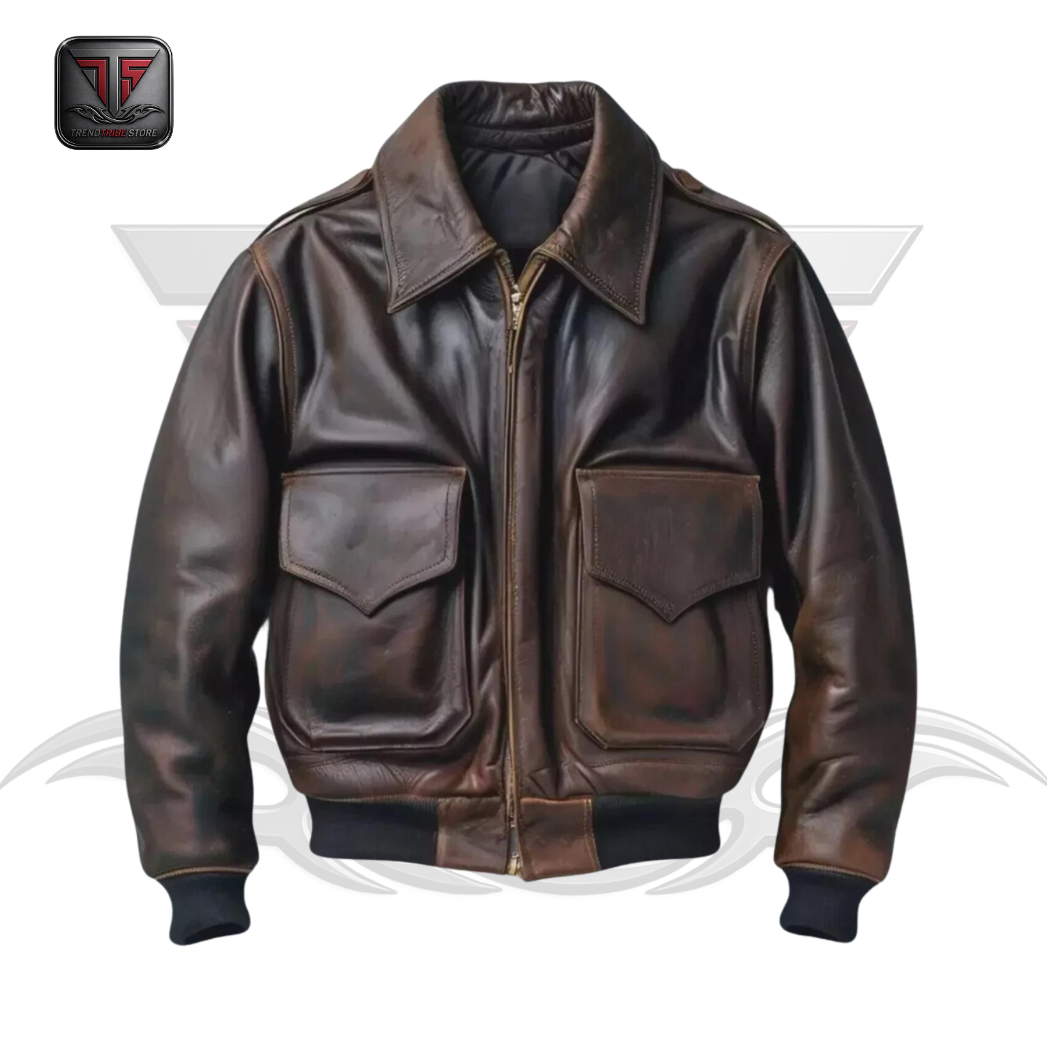 3 WOMEN'S AVIATOR LEATHER JACKET - Image 1