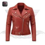 WOMEN'S MOTORCYCLE LEATHER JACKET