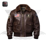 WOMEN'S AVIATOR LEATHER JACKET