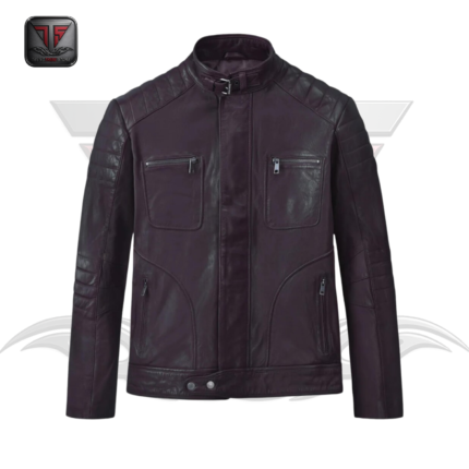 MEN'S CAFE RACER LEATHER JACKET