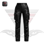 WOMEN'S HIGH-WAIST LEATHER JOGGER