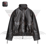 WOMEN'S OVERSIZED LEATHER JACKET
