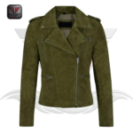 WOMEN'S SUEDE LEATHER JACKET