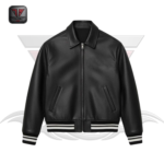 WOMEN'S VARSITY LEATHER JACKET