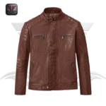MEN'S CAFE RACER LEATHER JACKET